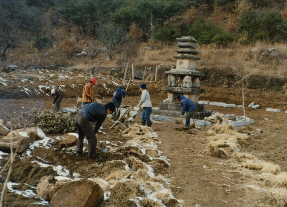 제천 사자빈신사지 사사자 구층석탑이미지