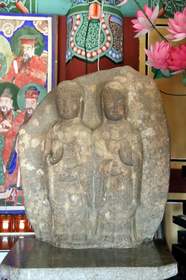 청주 보살사 석조이불병립상이미지