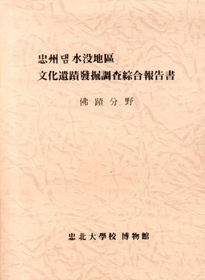 충주댐수몰지구 문화유적발굴조사종합보고서 불적분야