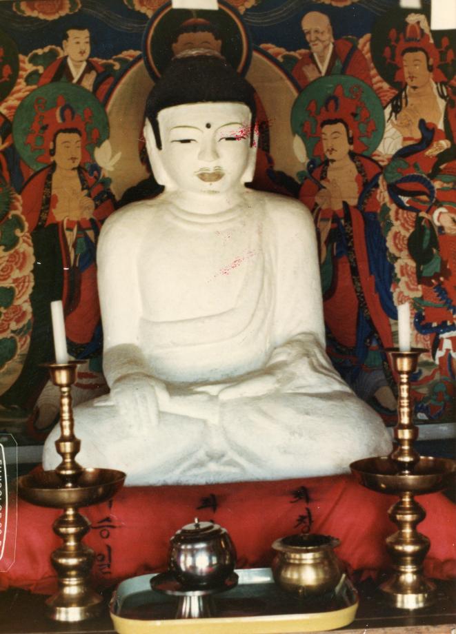 괴산 봉학사지 석조여래좌상이미지