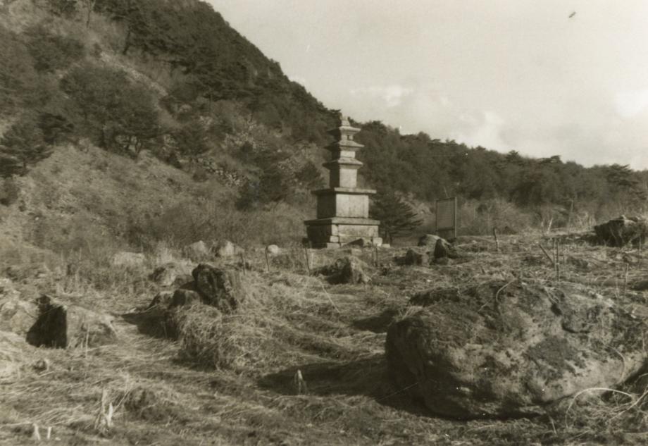 충주 미륵대원지 삼층석탑이미지