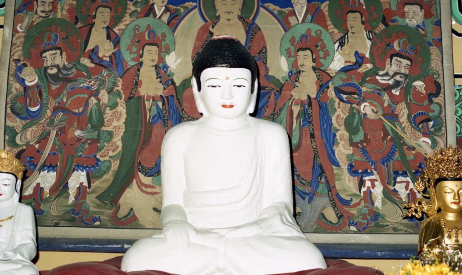 괴산 봉학사지 석조여래좌상이미지