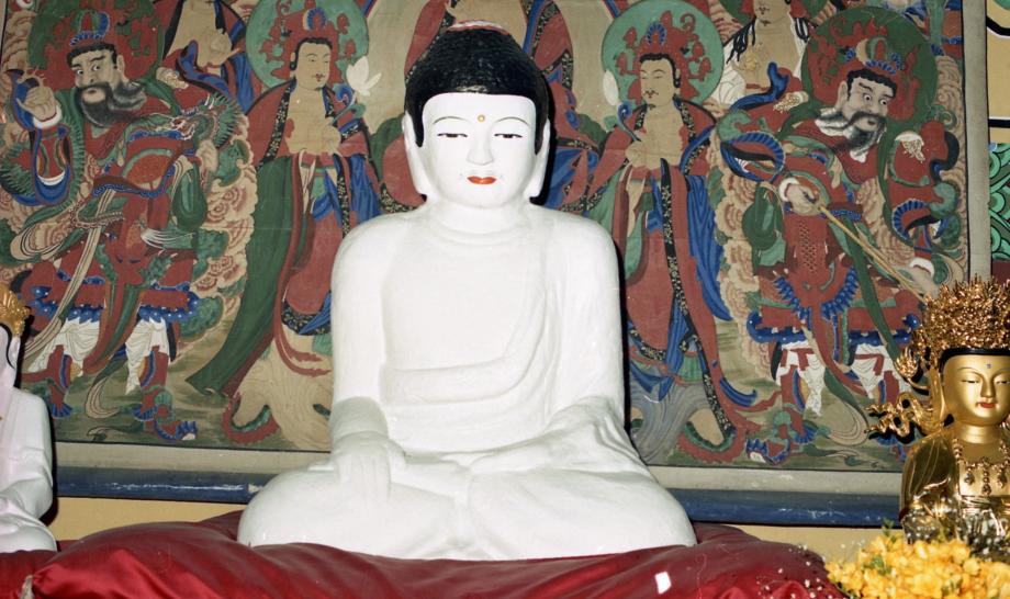 괴산 봉학사지 석조여래좌상이미지