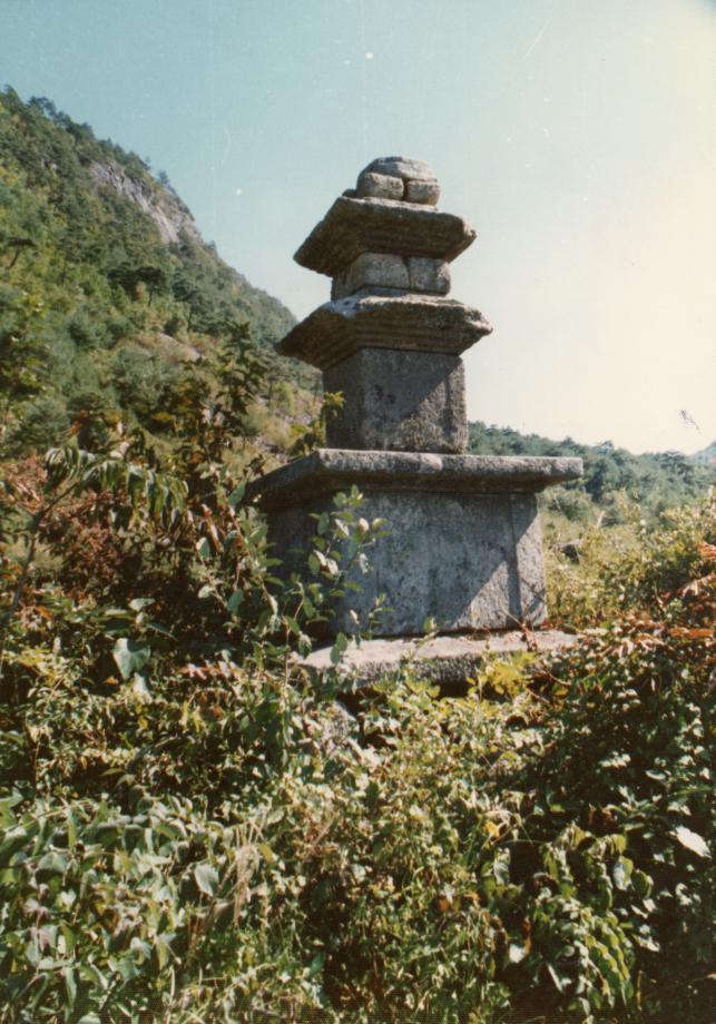 충주 미륵대원지 삼층석탑이미지