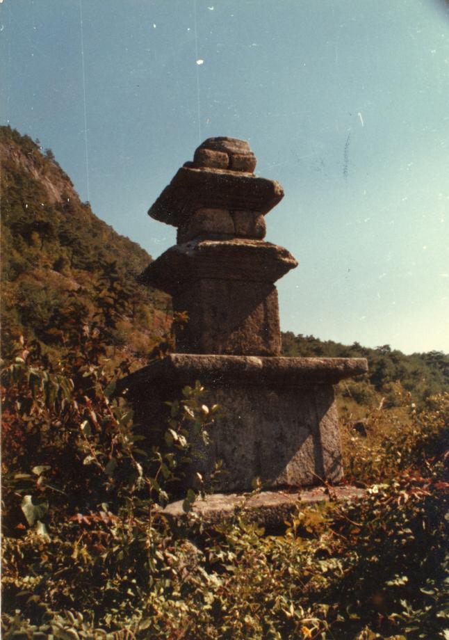 충주 미륵대원지 삼층석탑이미지