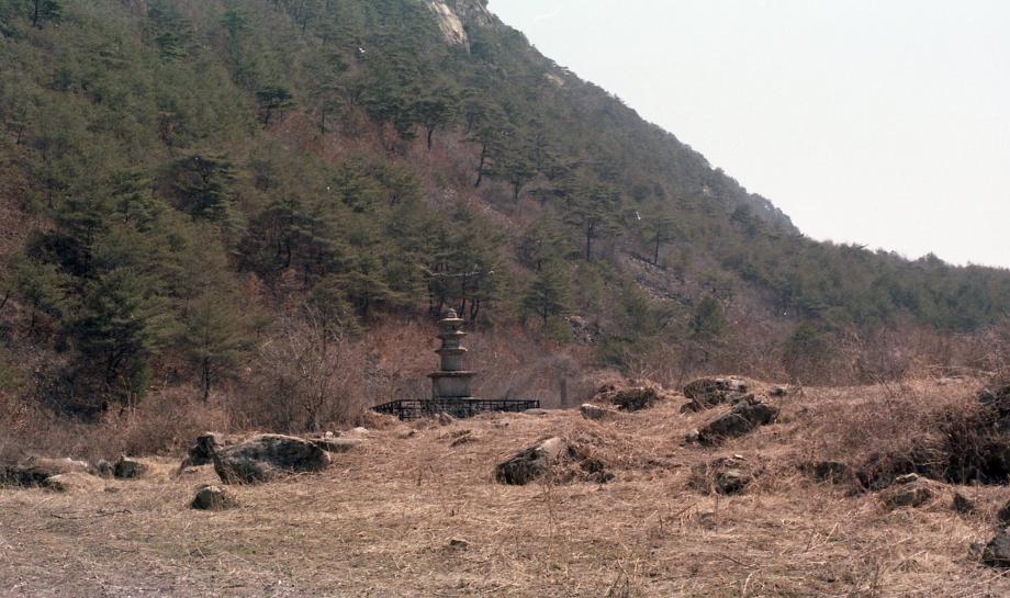 충주 미륵대원지 삼층석탑이미지