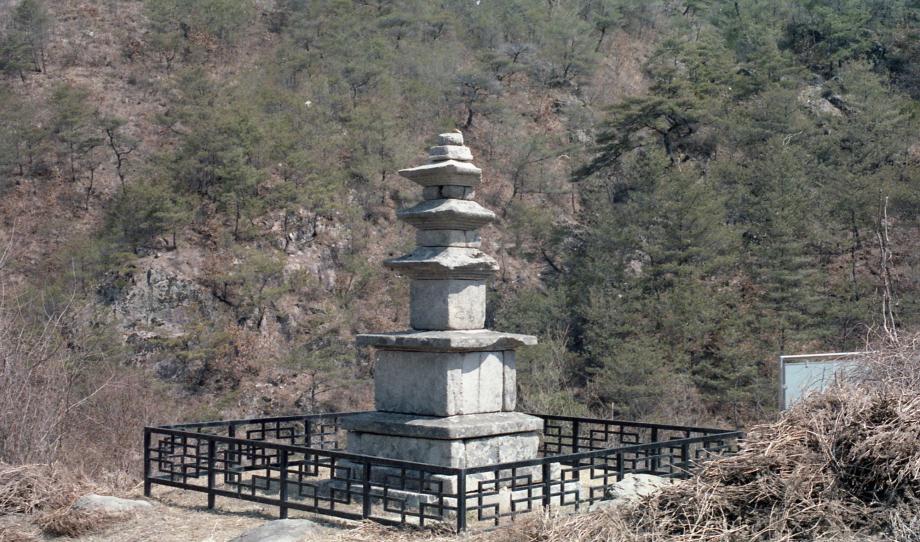충주 미륵대원지 삼층석탑이미지