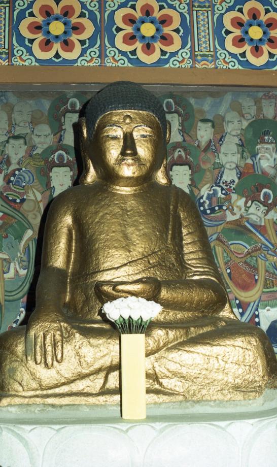 괴산 보안사 석조약사여래좌상이미지