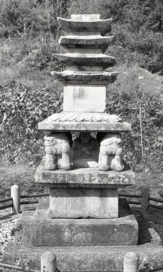 제천 사자빈신사지 사사자 구층석탑이미지