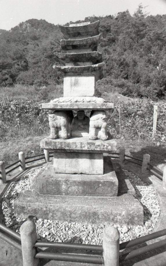 제천 사자빈신사지 사사자 구층석탑이미지