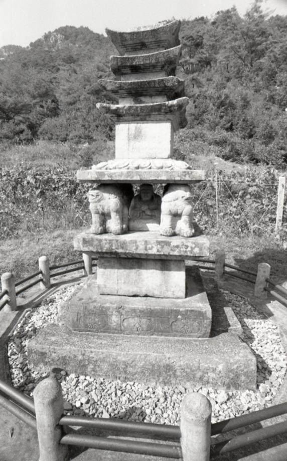 제천 사자빈신사지 사사자 구층석탑이미지