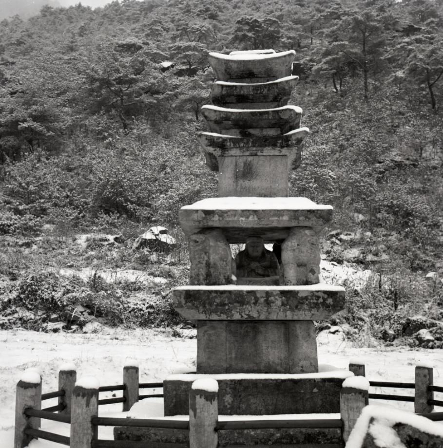 제천 사자빈신사지 사사자 구층석탑이미지