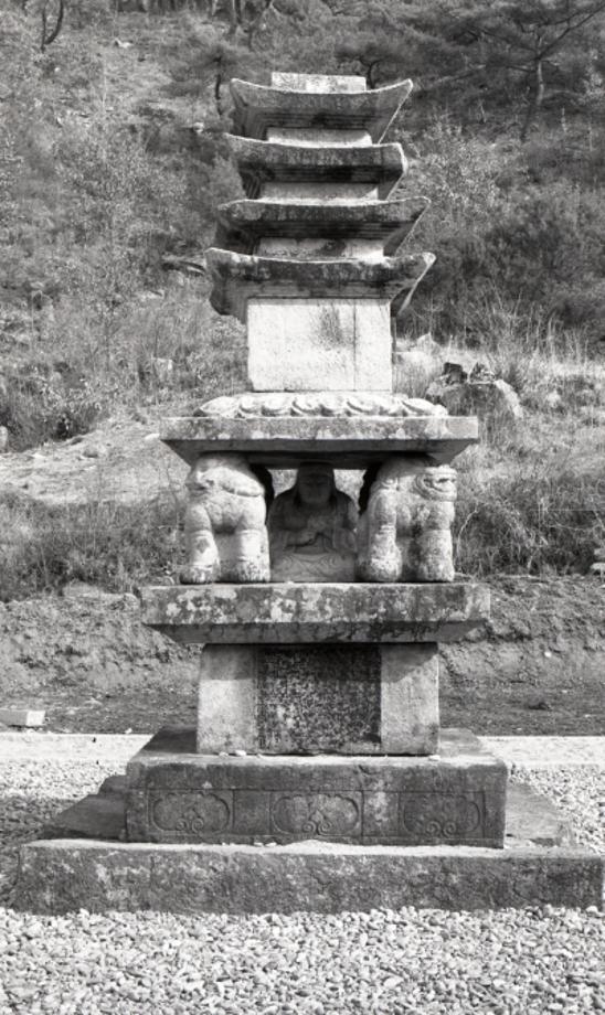 제천 사자빈신사지 사사자 구층석탑이미지