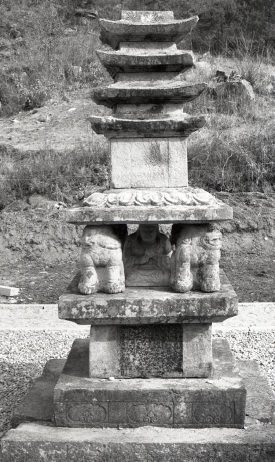 제천 사자빈신사지 사사자 구층석탑이미지