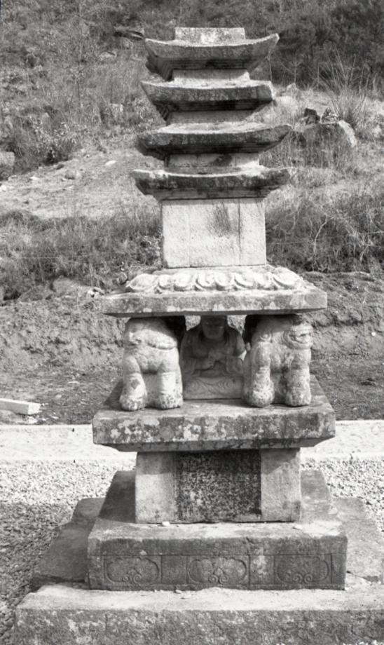 제천 사자빈신사지 사사자 구층석탑이미지