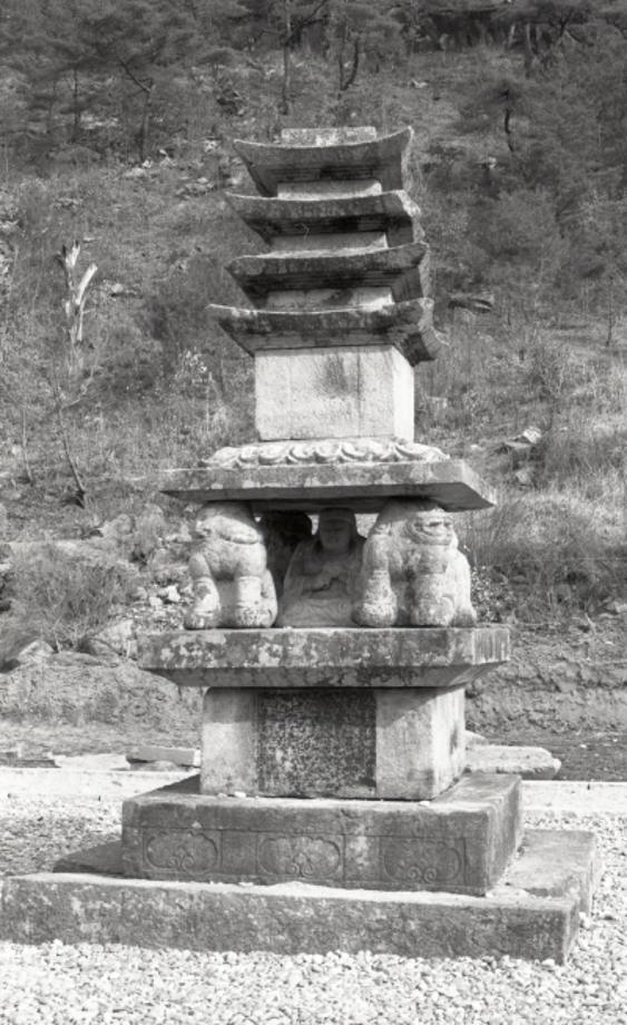 제천 사자빈신사지 사사자 구층석탑이미지