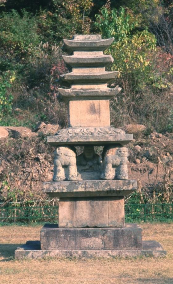 제천 사자빈신사지 사사자 구층석탑이미지