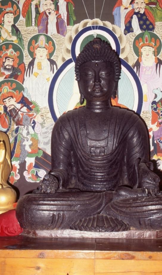 충주 단호사 철조여래좌상이미지