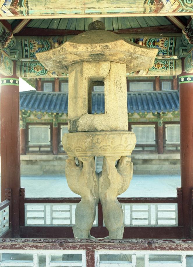 보은 법주사 쌍사자 석등이미지