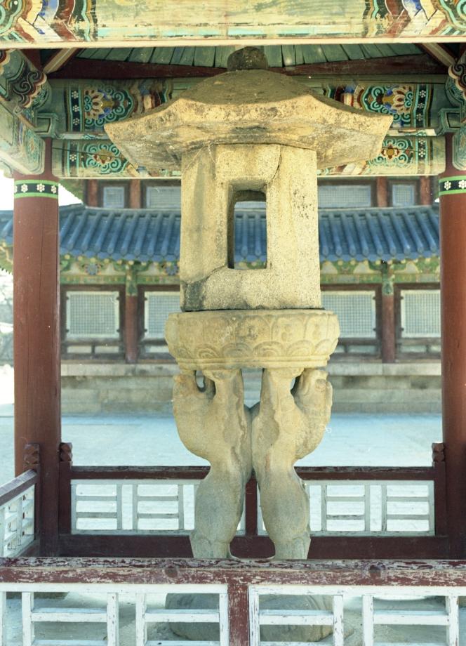 보은 법주사 쌍사자 석등이미지