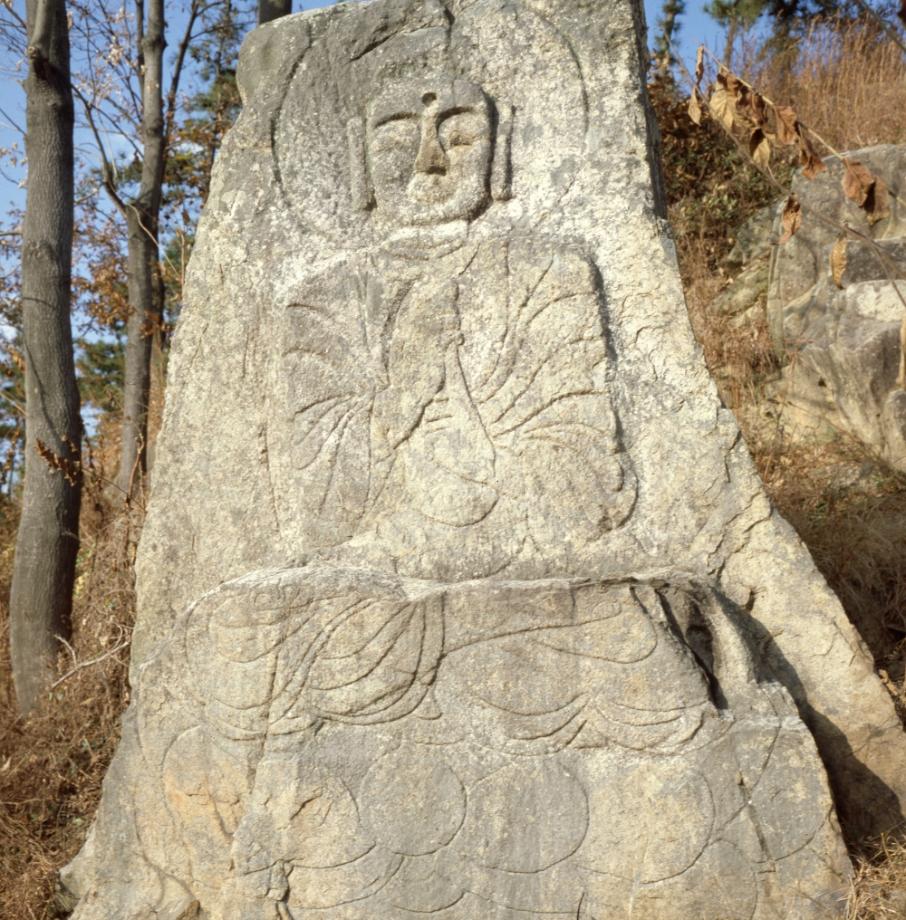 청주 정하동 마애비로자나불좌상이미지