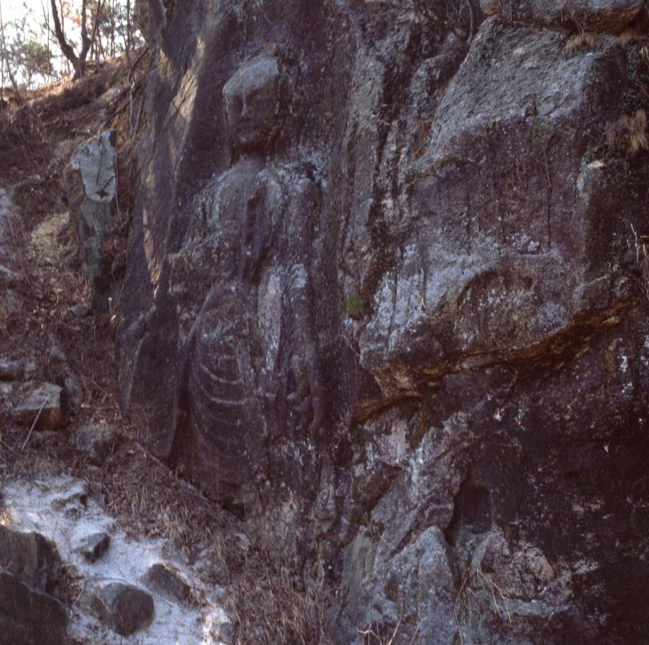 진천 사곡리 마애여래입상이미지