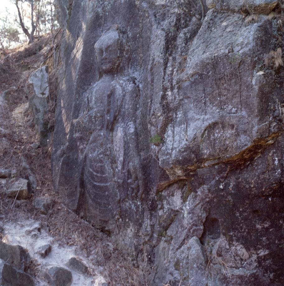 진천 사곡리 마애여래입상이미지