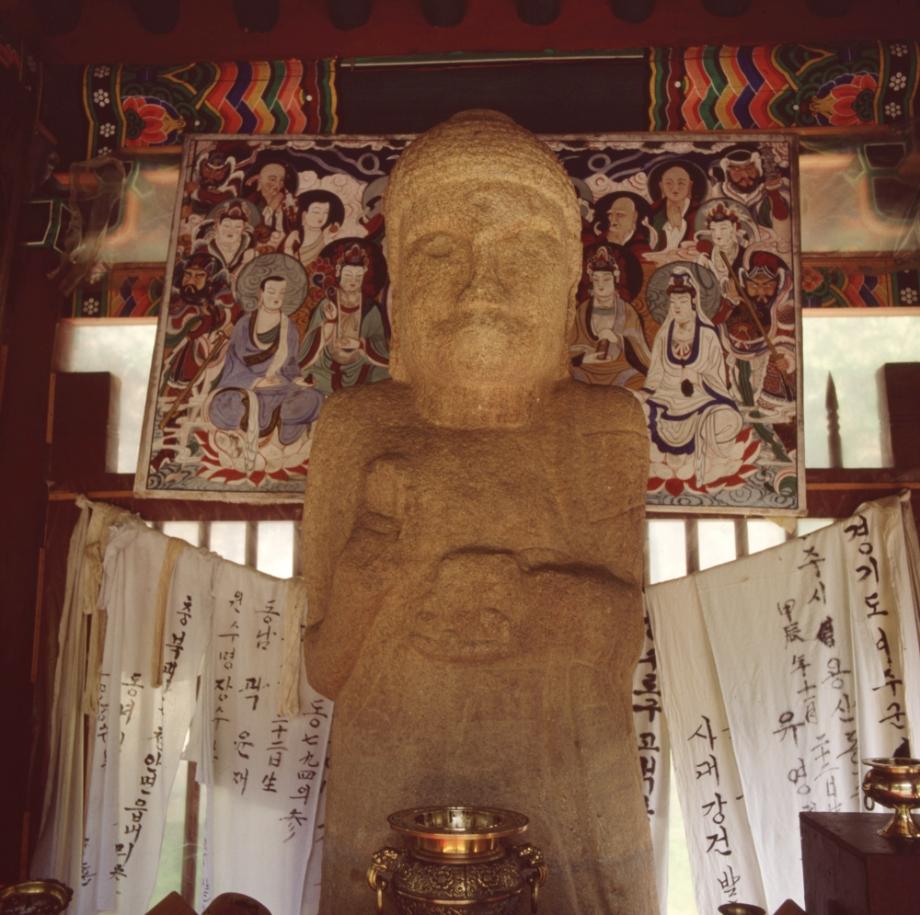 제천 덕주사 석조약사여래입상이미지