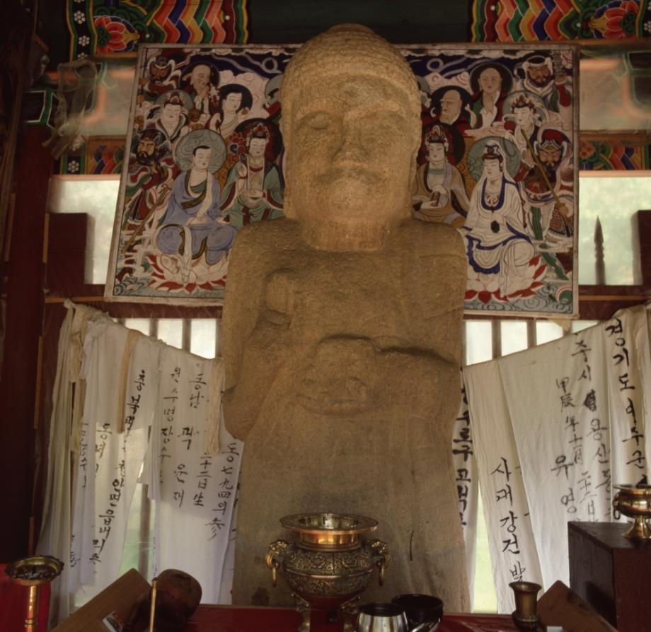 제천 덕주사 석조약사여래입상이미지