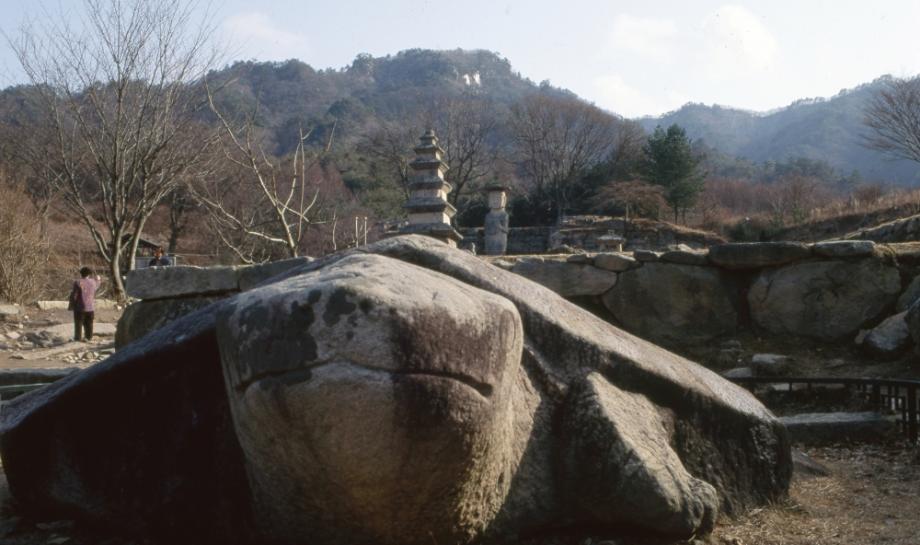 충주 미륵대원지 석조귀부이미지