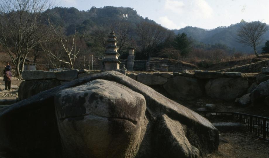 충주 미륵대원지 석조귀부이미지