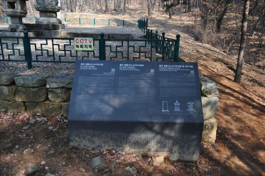 충주 청룡사지 보각국사탑 앞 사자 석등이미지