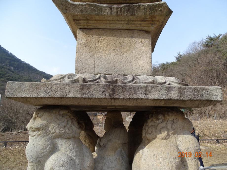 제천 사자빈신사지 사사자 구층석탑이미지