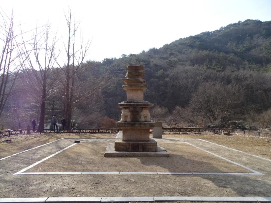 제천 사자빈신사지 사사자 구층석탑이미지