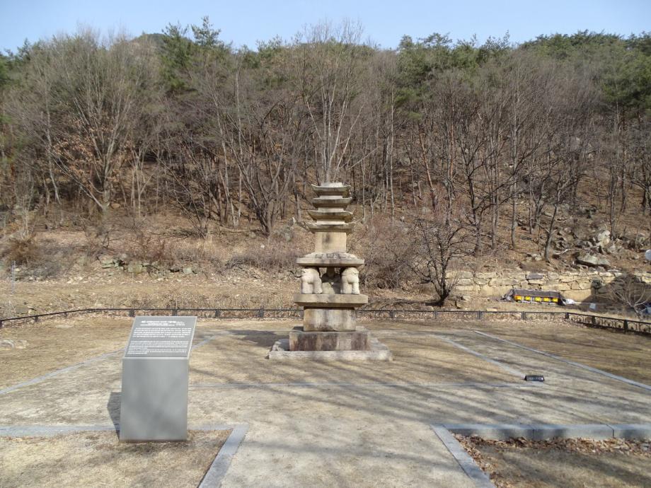 제천 사자빈신사지 사사자 구층석탑이미지