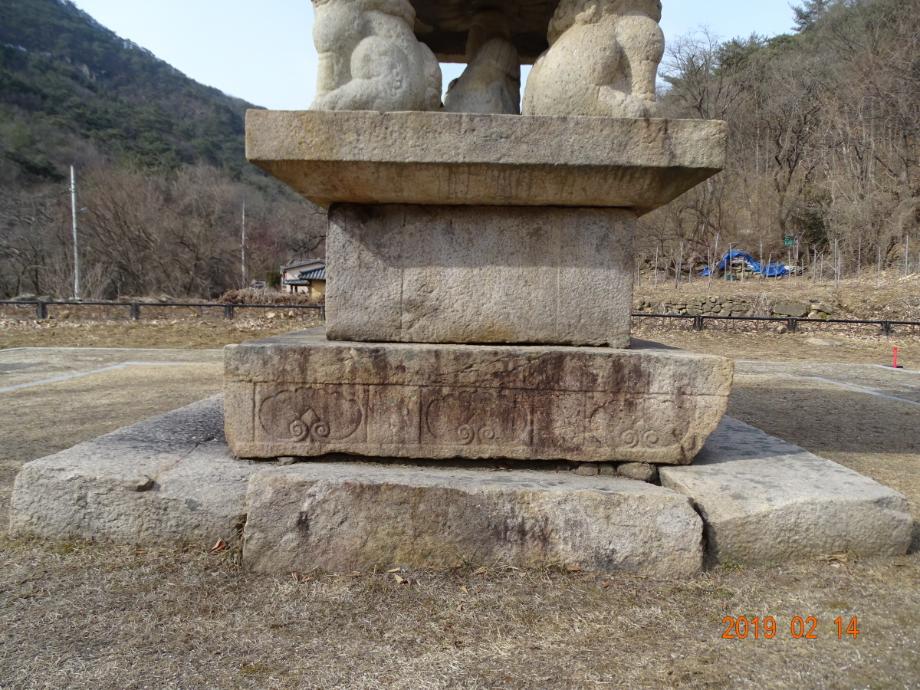 제천 사자빈신사지 사사자 구층석탑이미지