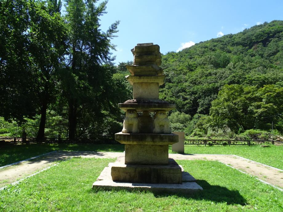 제천 사자빈신사지 사사자 구층석탑이미지