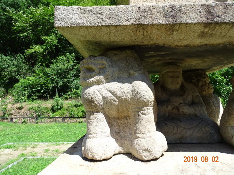 제천 사자빈신사지 사사자 구층석탑이미지