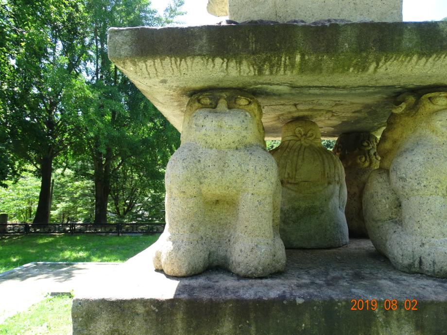 제천 사자빈신사지 사사자 구층석탑이미지