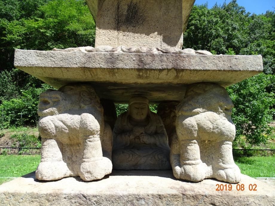 제천 사자빈신사지 사사자 구층석탑이미지