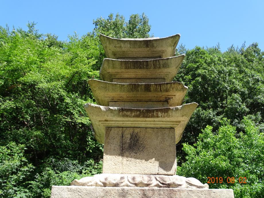 제천 사자빈신사지 사사자 구층석탑이미지