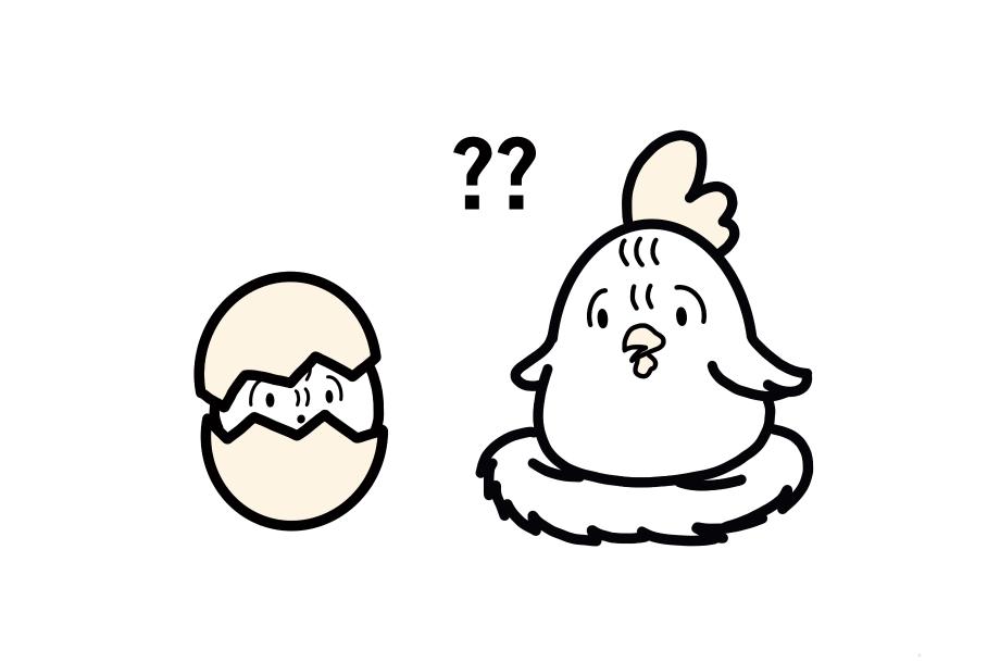 닭이 먼저일까 달걀이 먼저일까 이미지
